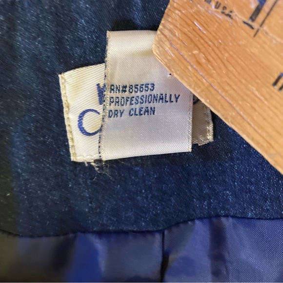 Vintage Koret City Blues L Lined Collarless Women’s Jacket Patchwork Cardigan - Picture 5 of 8